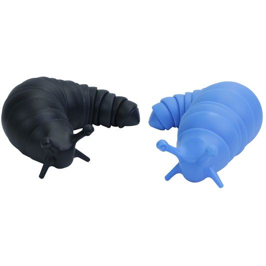 2 Pack Sensory Slug, Finger Sensory Slug, Stress Relieving Sensory slug Toy, Unique Feel and Feedback, Keep Your Hands Busy for Hours!